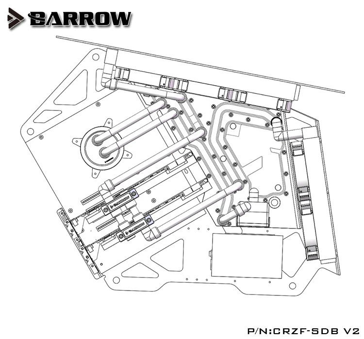 Акриловая плата Для Водного Канала набор для использования в COUGAR Conqueror чехол/для
