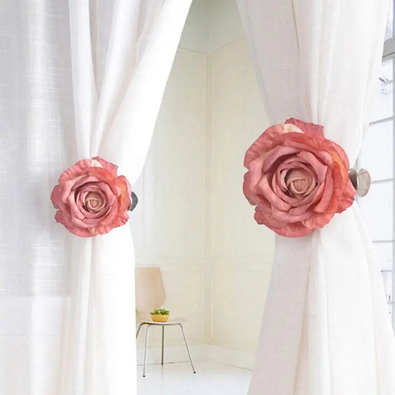 10cm Simple Curtain Strap Tie Flowers Clip Buckle Rope Window Decoration Accessories | Дом и сад