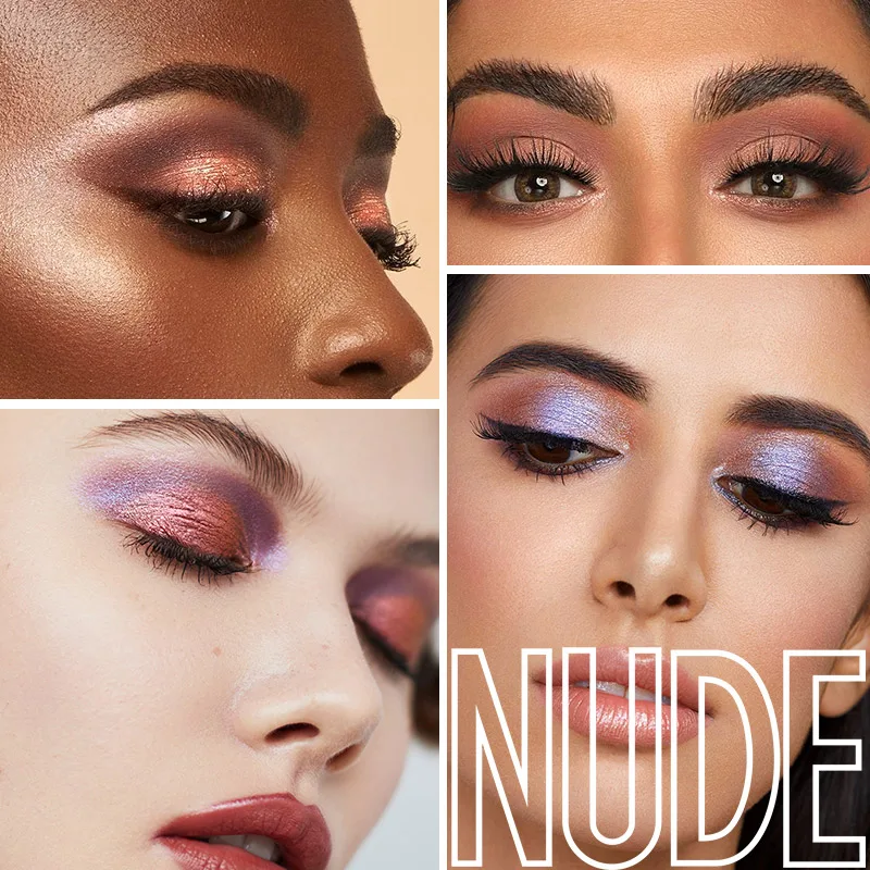 Новинка теплые тени для век телесного цвета пудра палитра макияжа матовые