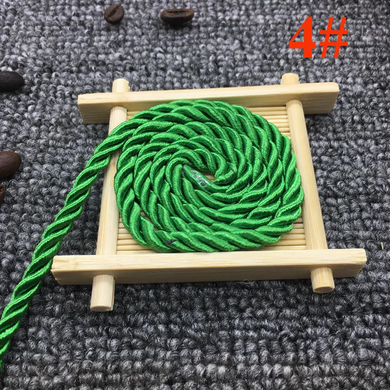 Meetee 10 м 5 мм 3 акции витой хлопок нейлоновые Шнуры Красочные DIY ремесло плетеная декоративная веревка шнурок ремень аксессуары AP477 - Цвет: 4