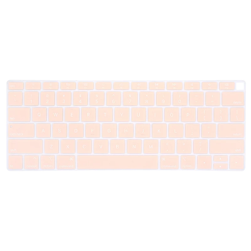 HRH хит продаж кремовый силиконовый чехол с английской клавиатурой для MacBook Air 13