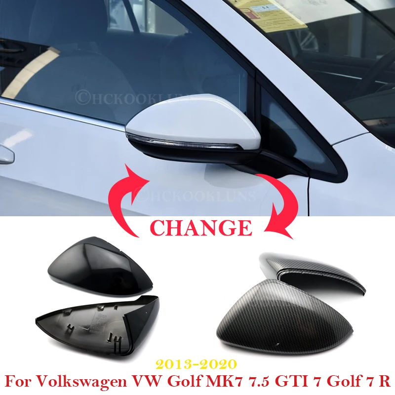 Крышка для бокового автомобильного зеркала заднего вида Volkswagen VW Golf MK7 7 5 GTI R 2013 ~ 2020