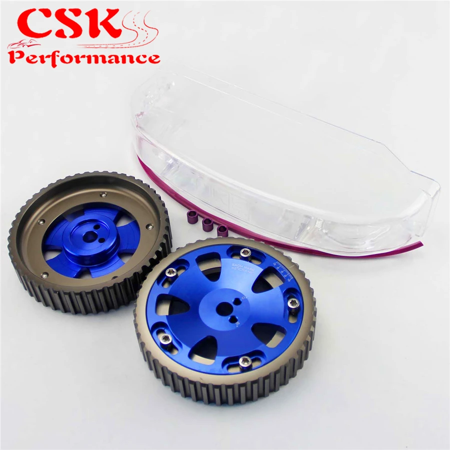 Кулачковый шкив + крышка кулачка подходит для Mitsubishi EVO 1 3 Eclipse DSM 4G63 92 95