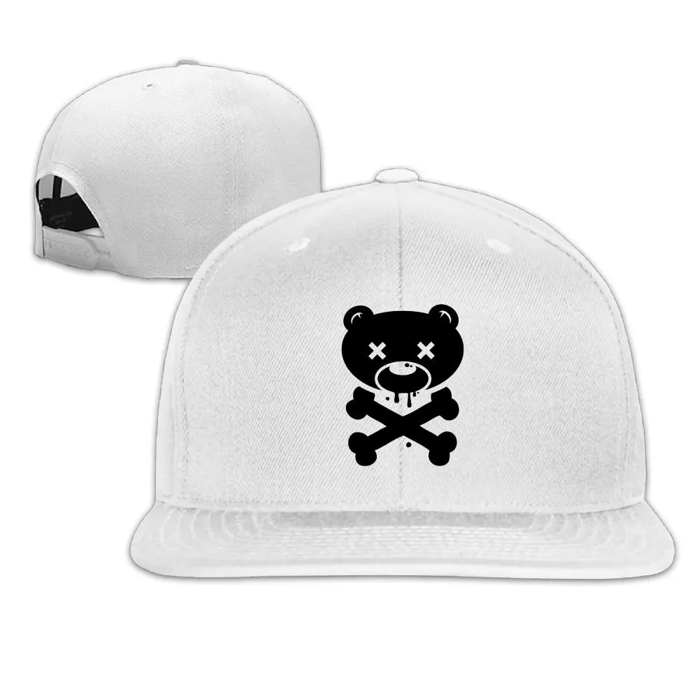 Хэллоуин медведь Череп Бейсболка унисекс Регулируемая плоская козырек для купюр