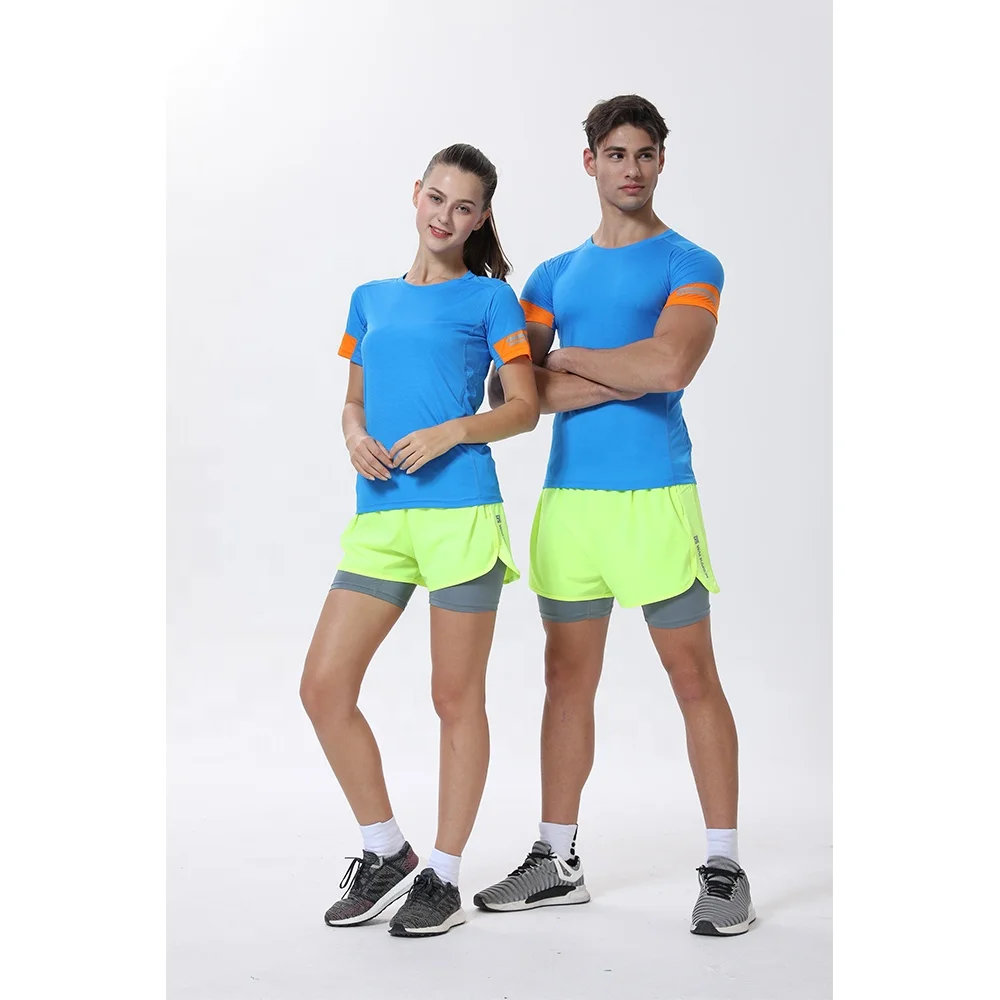 Модный мужской компрессионный костюм для тренировок футболка бега сексуальная