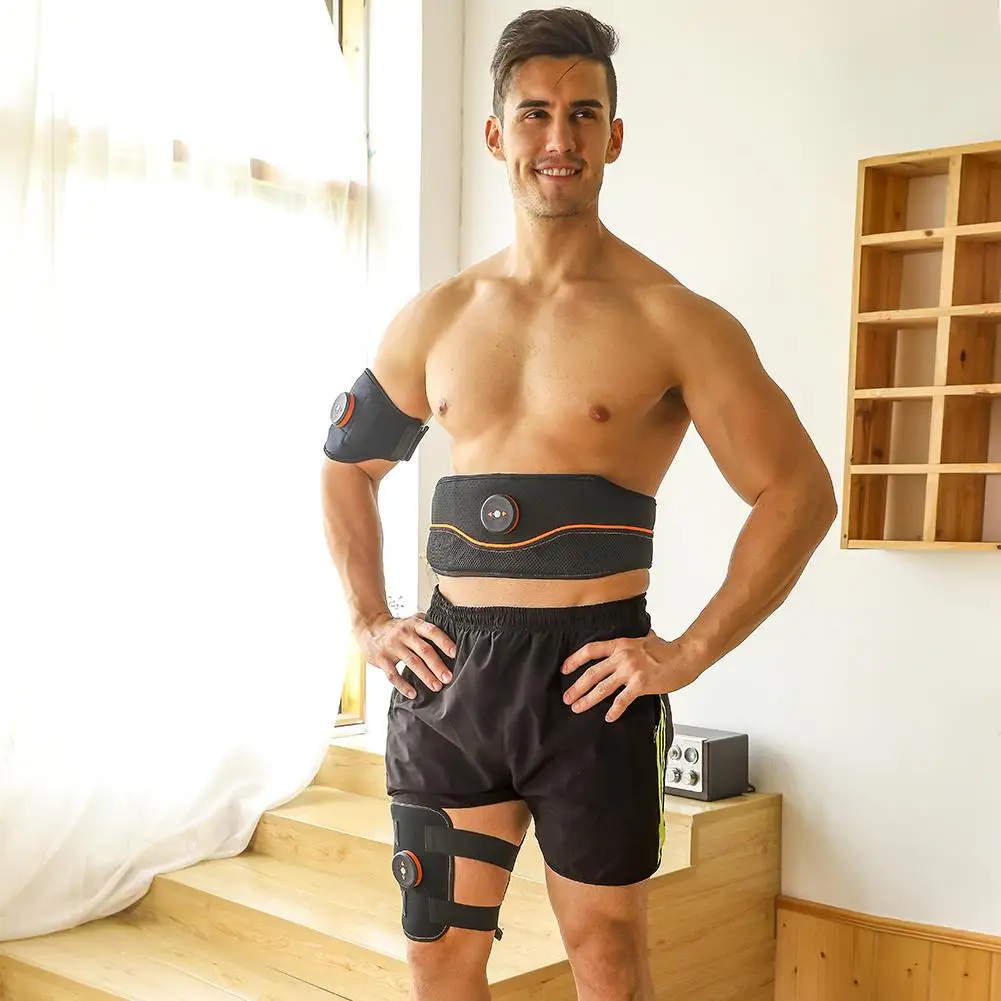 Стимулятор мышц EMS беспроводной унисекс тренажер для пресса электрический