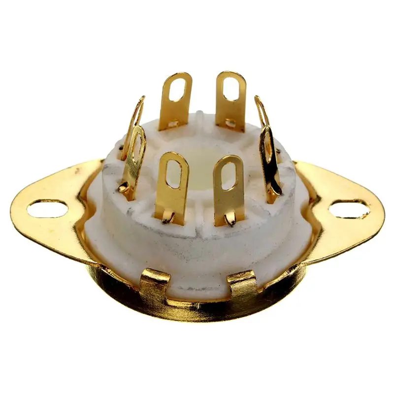 

4PC 8 Pin Ceramic Socket Tube Top Vacuum Octal Value For KT88 EL34 6V6 6650 274B