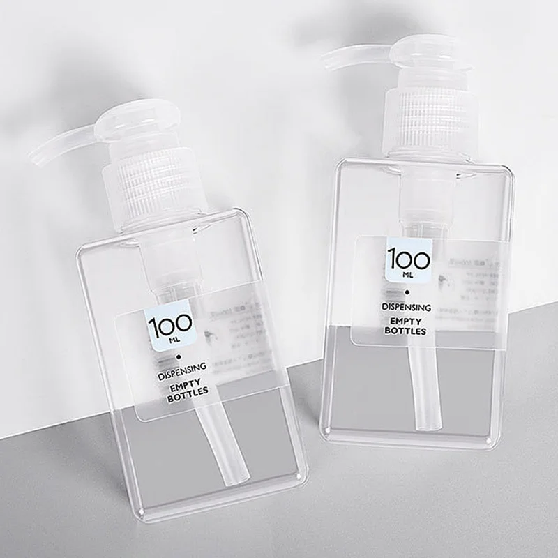 

100ML Travel Clear Foaming Bottle Liquid Soap Whipped Mousse Points Bottling Shampoo Lotion Shower Gel Foam Pump Bottles