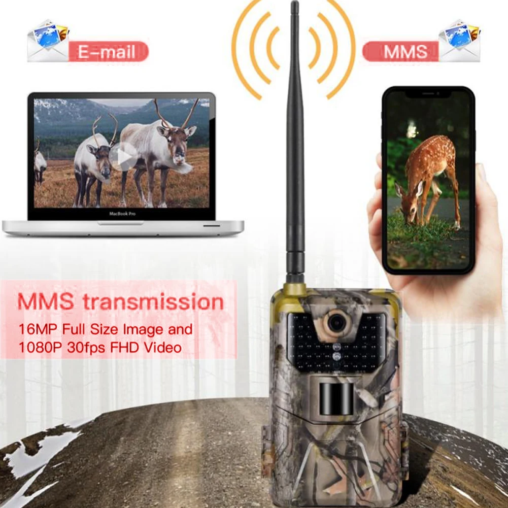 

HC-900M 2G Hunting Camera Wildlife Tracking Camera Photography Image Resolution 16MP/12MP/8MP ABS Camouflage Hunting Camera
