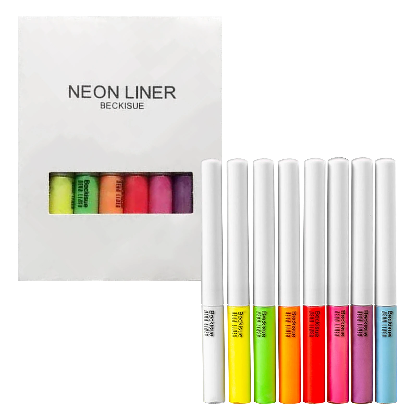 

Halloween Fluorescent Liquid Eyeliner Set Quick-drying Rainbow Eyeliner Uv Neon Liner Painted Paint Waterproof Eye Makeup Kit