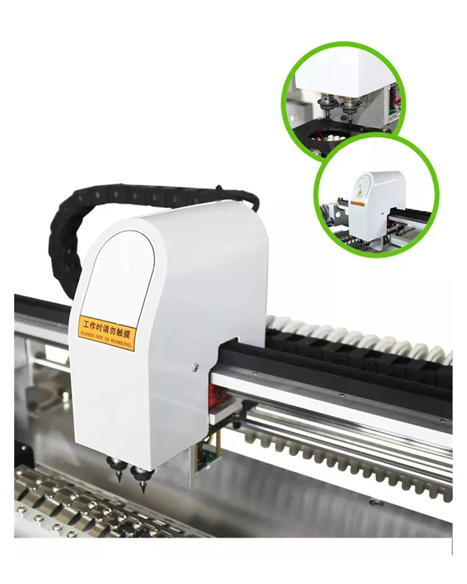 

Low Price SMT Pick and Place Machine SMD Machine with Mounting Capability 5000PCS TVM802A(0402,0606,0805,SOP8 ...QFN)