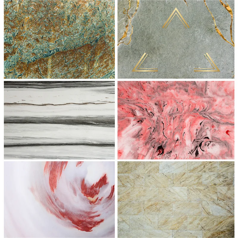 

SHENGYONGBAO Art Fabric Photography Backdrops Props Colorful Marble Pattern Texture Photo Studio Background 20830DLH-04
