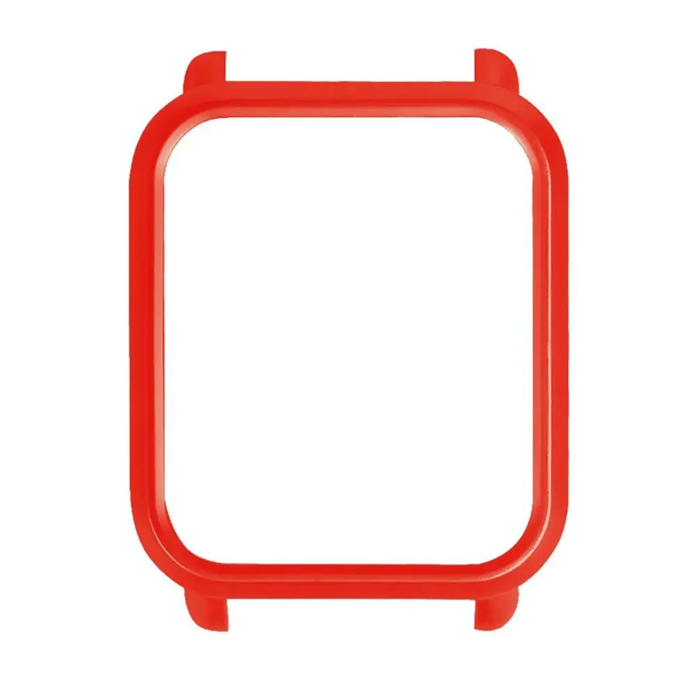 RD Защитный Мягкий чехол с рамкой для Xiaomi Huami Amazfit Bip Молодежные часы чехол с защитой экрана relogios - Цвет: RD