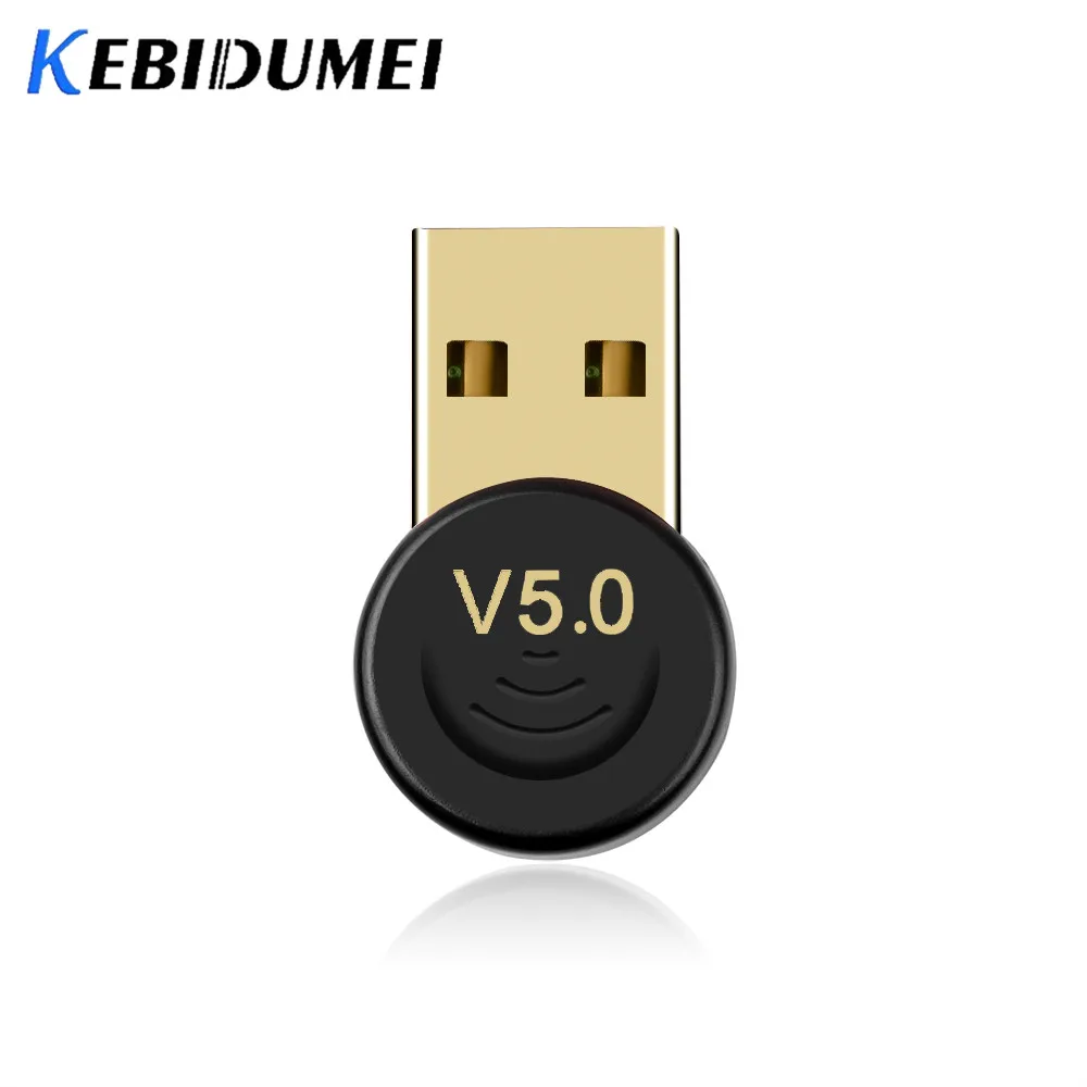 Kebidumei USB-Bluetooth Модем адаптер для компьютера PC беспроводной USB Bluetooth передатчик 5,0 музыкальный приемник Bluetooth адаптер