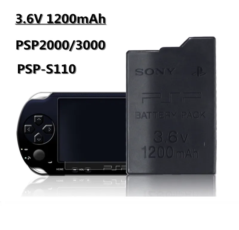 

3.6V 1200mAh Replacement Battery for Sony PSP2000 PSP3000 PSP 2000 3000 PSP S110 Gamepad for PlayStation Portable Controller