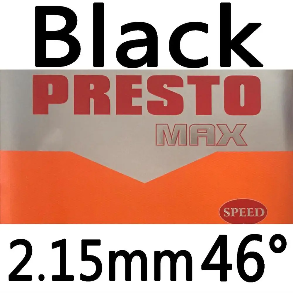 MAX SPD Blk 2.1546 Дружба 729 PRESTO MAX( новинка) спин/скорость(не липкая Резина+ макропористая губка) Настольный теннис резиновая губка для пинг-понга - Цвет: MAX SPD Blk 2.1546