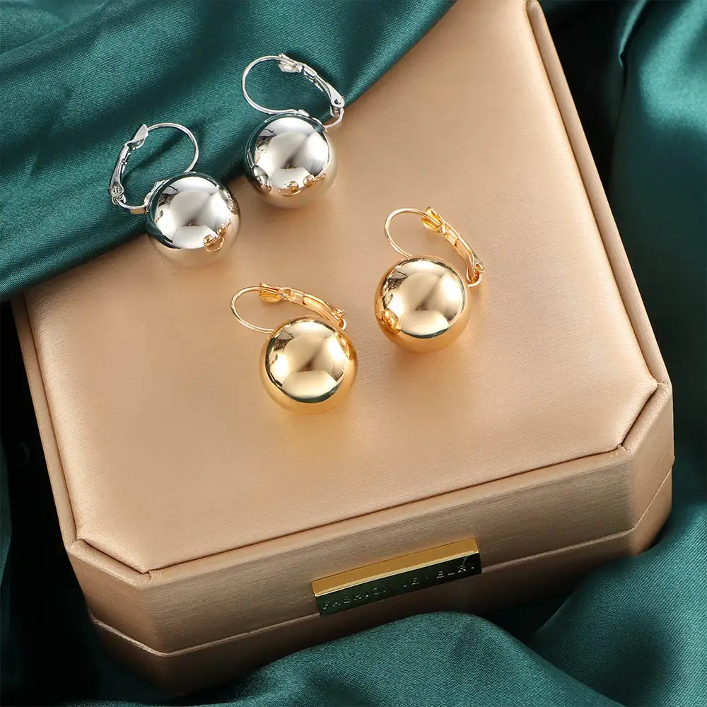 1 пара модных ювелирных изделий большой круглый шар кулон заявление серьги для