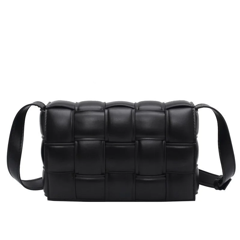 

Women Crossbody Bag Weave Flap Bags For Women 2020 Quality Leather Thick Chain Shoulder Messenger Bags Female Handbag And Purse