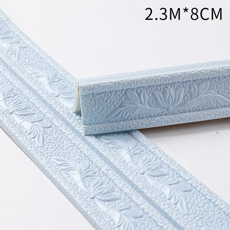 Самоклеящаяся водостойкая полоса пенопластовая 3D Наклейка на стену угол талии