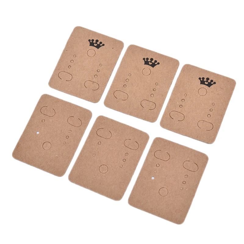 100 шт Любовь ювелирные изделия дисплеи карты Крафт ручной работы с короной