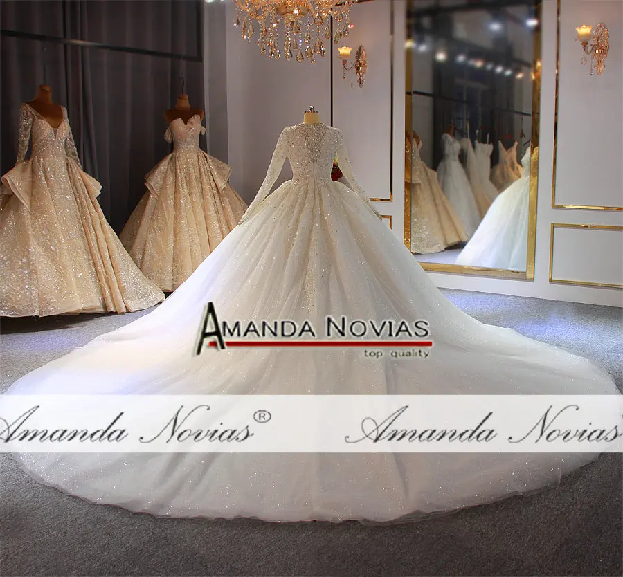 2020 мусульманское свадебное платье роскошное с полным покрытием и бисером для