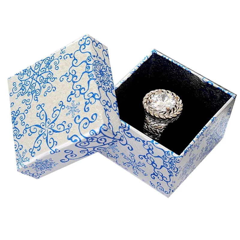 Fashion Blue and White China Ring Box Earring Packaging Necklace Packing Jewelry Set Gift 50pcs/lot Jewellery Organizer box | Украшения и