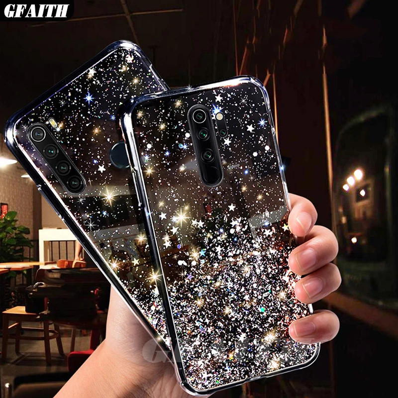 GFAITH с блестками отделкой из бисера на возраст для Redmi Note 8 чехол телефона Pro