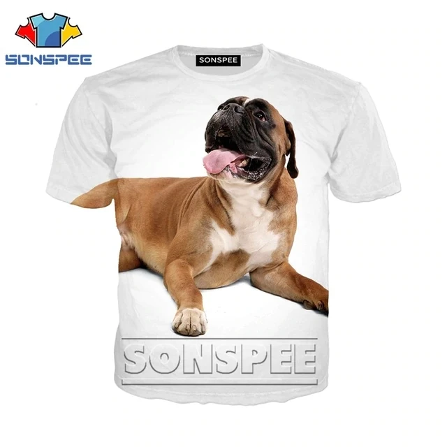 3 SONSPEE, 3d принт, футболка для мужчин и женщин, homme, боксер, собака, модная футболка, Harajuku, короткий рукав, футболки, Забавные футболки, homme, футболка, XK130b - Цвет: 3