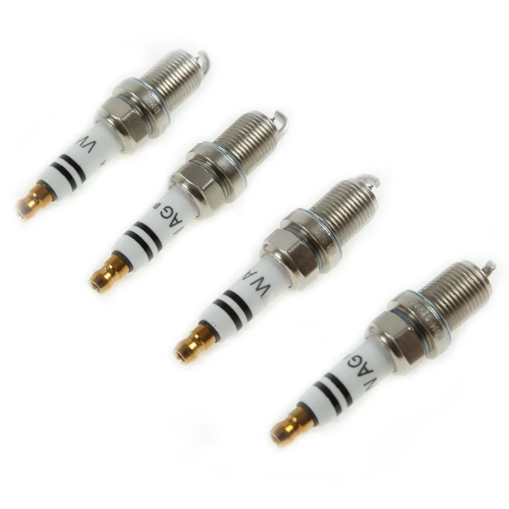 4 шт. 06H 905 611 иридиевая Свеча зажигания Разъем для VW Golf Jetta Passat Tiguan Audi A3 A4 A6 Q3 светодиодная подсветка для автомобиля 2.0L 06H 905 604 101 905 631 г