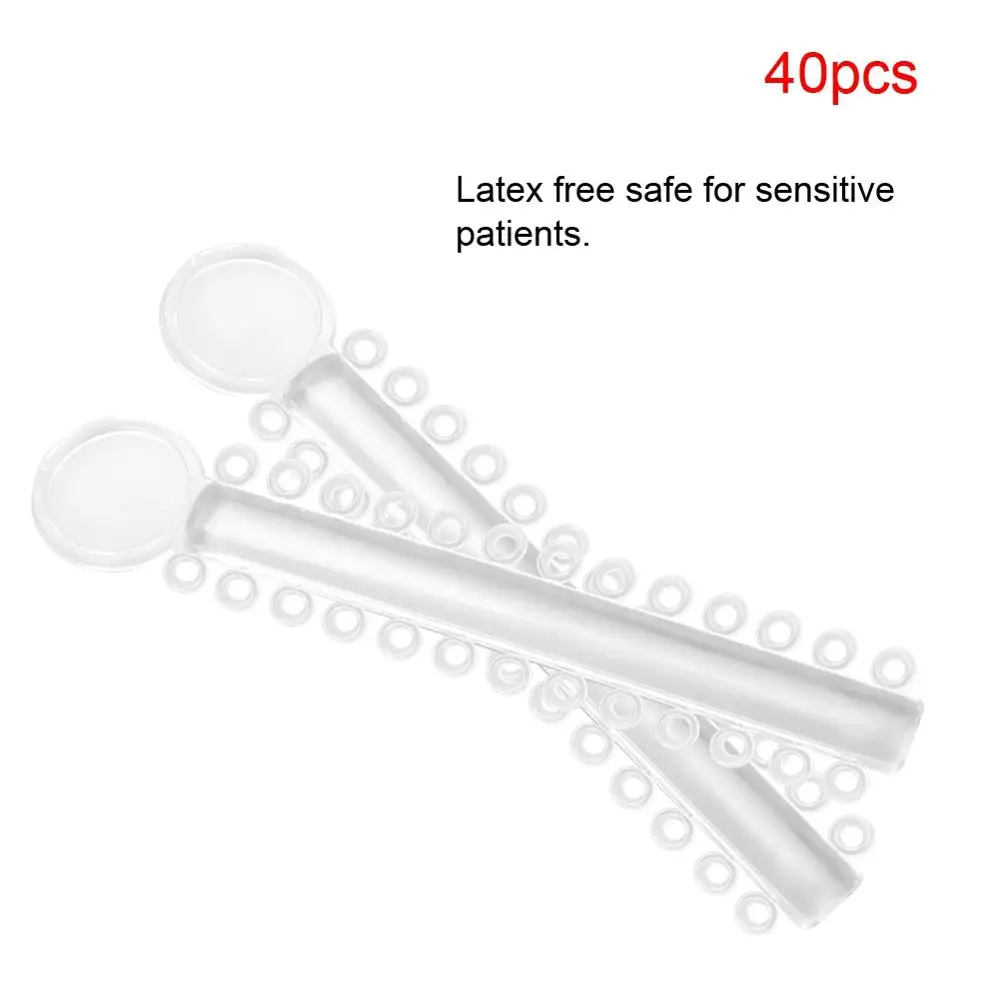 40 шт. зубные ортодонтические резиновые ленты для ухода за зубами|Отбеливание