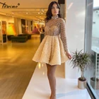 Женское коктейльное платье, короткое, с блестками, для выпускного вечера, размера плюс