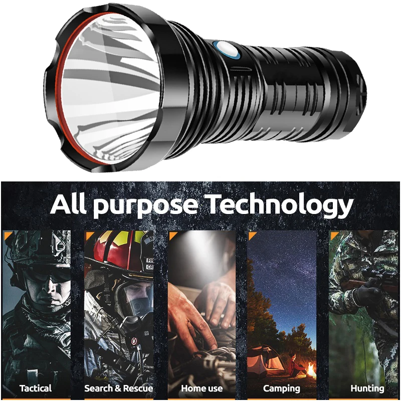 Самый яркий светодиодный фонарик G2 XLamp тактический фонарь s XHP70 Перезаряжаемый USB