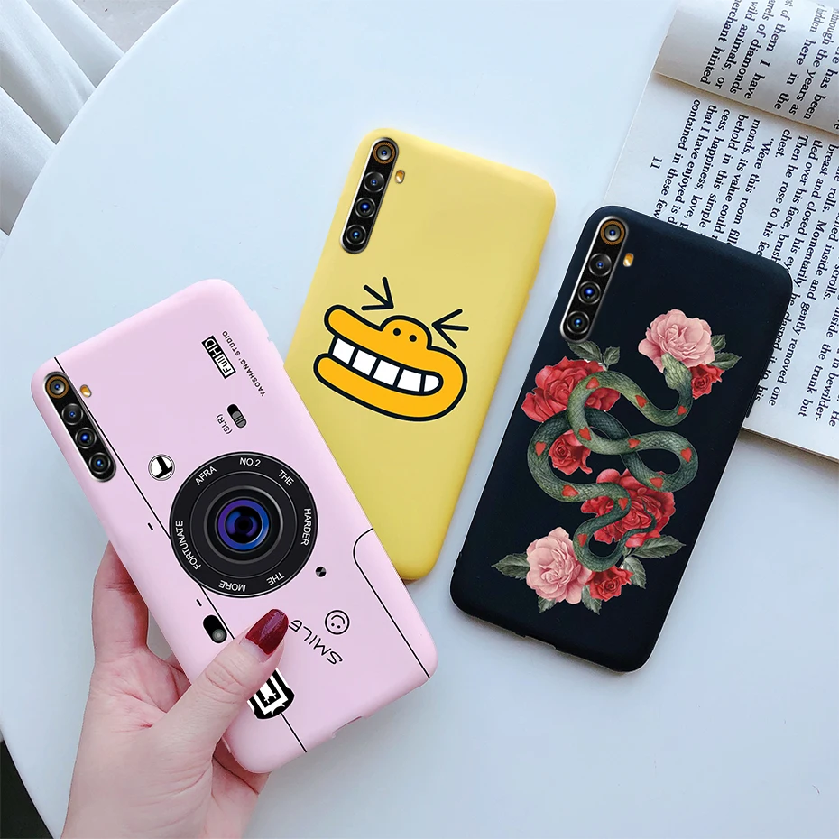 for oppo realme 6 pro case cute butterfly flowers soft silicone back cover for oppo realme6 realme 6 pro 6i 6s phone case fundas free global shipping