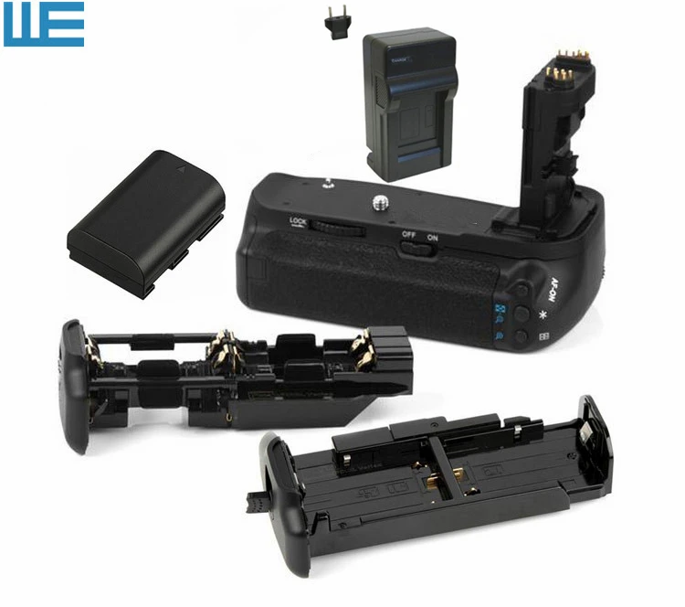 Рукоятка для аккумулятора BG E9 + держатель LP E6 AA аккумулятор зарядное устройство