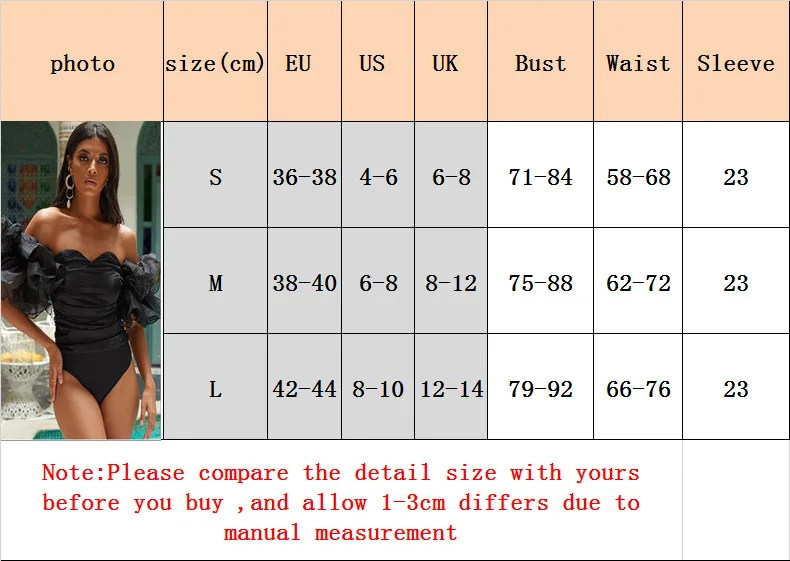 Sexy Women's Puff Sleeve Bodysuit Mesh Sleeveless Leotard Top Shirt Thong Jumpsuit Club Party Overalls Black Fashion Playsuit |