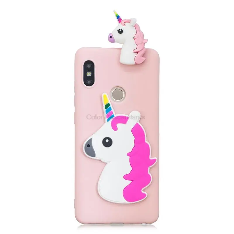 Милый 3D силиконовый чехол для телефона с пандой единорогом КАКТУСОМ чехлы Xiaomi Redmi