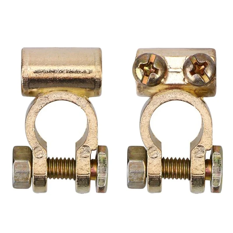 2 шт. положительный + отрицательный зажим для автомобильного аккумулятора из