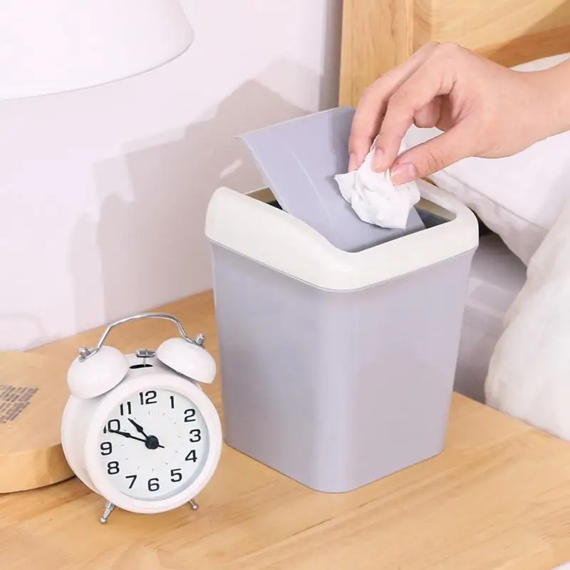 Милый мини мусорный ящик для дома и офиса ванной бак мусора на столе Настольная