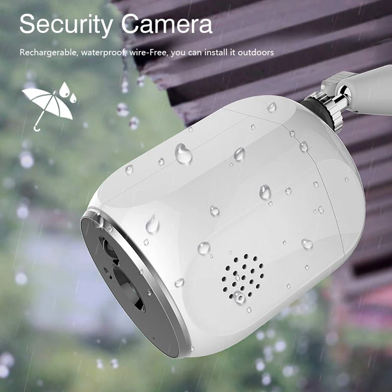 Беспроводная камера для улицы 720 P Wifi безопасности перезаряжаемая