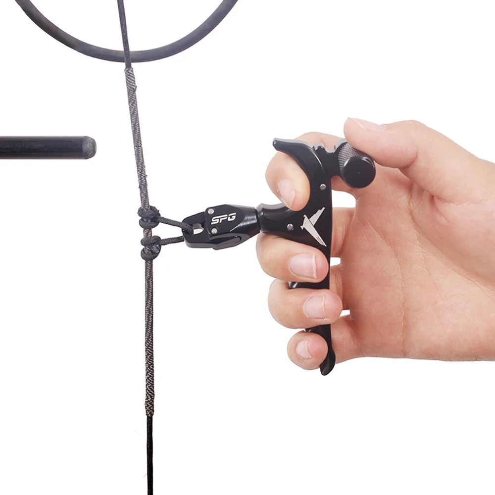 

Metal Archery Compound Bow Release Aluminum Alloy Accessory 4 finger Release Target Archery three colors optional