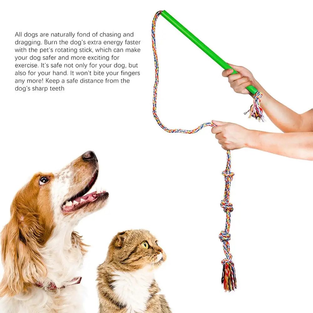 Забавная палочка для собак и щенков уличная Интерактивная веревка упражнений на