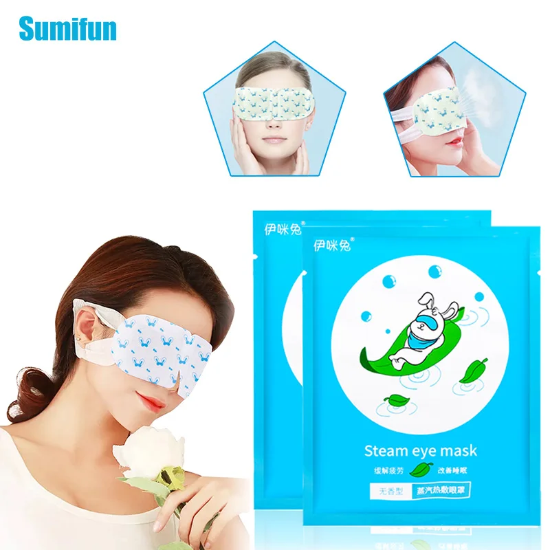 Паровая теплая маска для глаз Sumifun 4 шт. удаления темных кругов мешков устранение