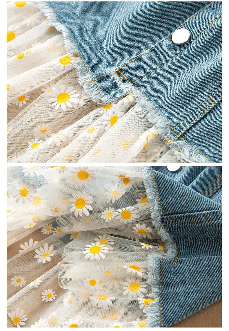 

Girls Denim Skirt Summer Dress 2021 New Children's Skirt Girls Denim Skirt