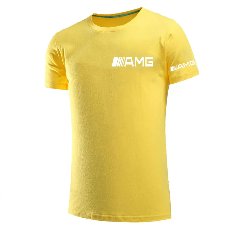

New men's AMGT shirts, high-quality 65% cotton-padded jackets for casual sports, hot summer clothing, versatile tops, track and