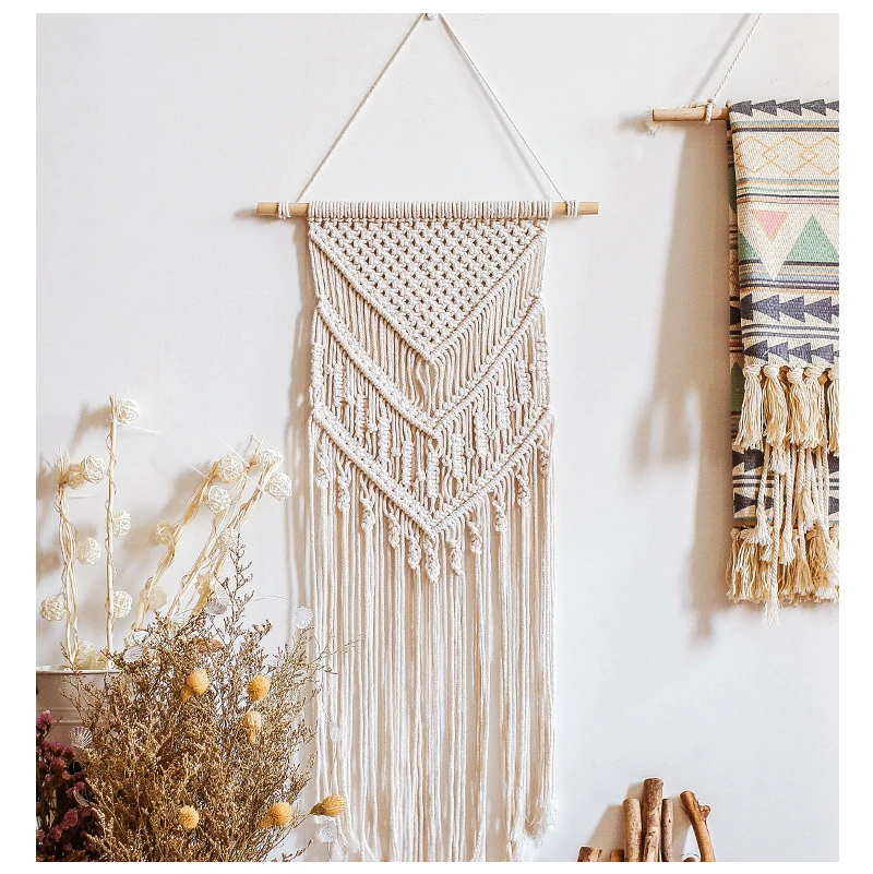 

Bohemian Macrame Wall Hanging Tapestry Decor Boho Hand Woven Tassel Dreamcatcher Handmade Dream Catchers Gift Home Decoration