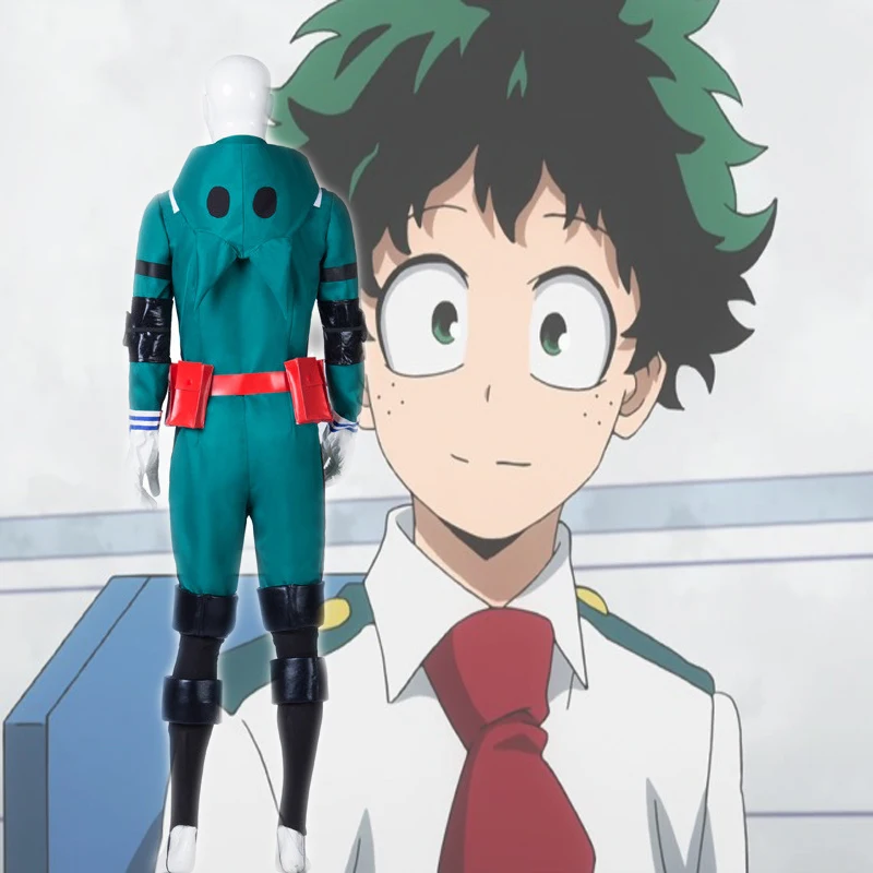 Герой Hero Академия Izuku Midoriya Косплэй костюм Boku без Deku костюм версия II для Хэллоуина вентиляторы вечерние производительность