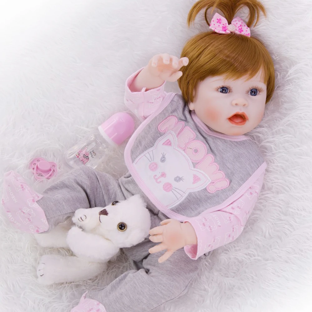 Оригинальные куклы для новорожденных Камерон пробуждающая девочка 23 &quot57 см