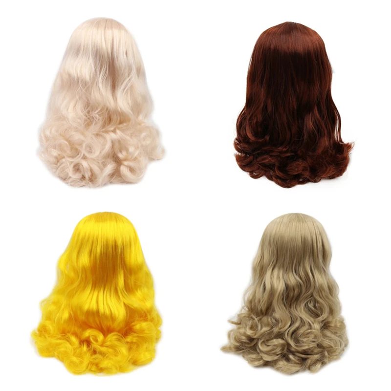 DBS blyth кукла ледяной парик только rbl головы и купола волнистые волосы DIY Кукла