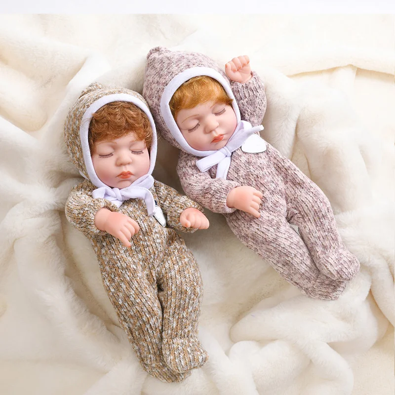 

30cm Lovely Cute Reborn Doll Full Silicone Vinyl Baby Dolls Doll Pretty Girl Toy Bath Toy Gifts Dress UP Toys Drop Shipping