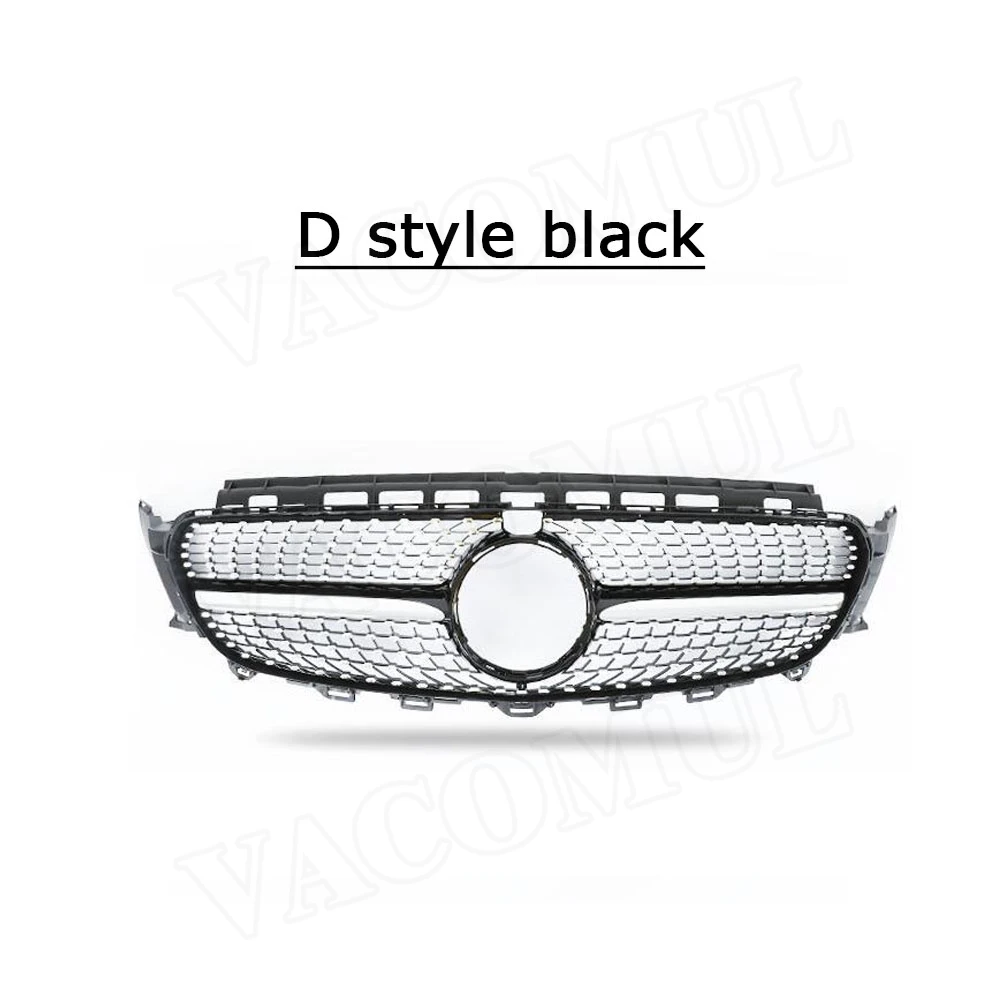 D style black Сетчатая Решетка переднего бампера для Mercedes Benz W213 C238 E200 E250 E300 E320 E350 E53 AMG - Цвет: D style black